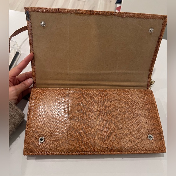 Vintage Pierre Cardin Croc leather shoulder handbag purse - Picture 7 of 10